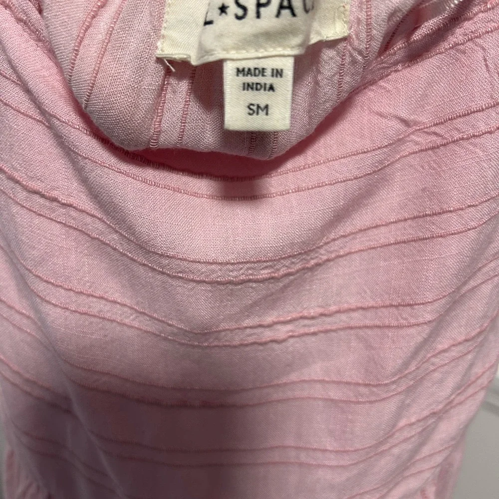 l*space Pink Open-Back Tiered Maxi Dress - Picture 3 of 4